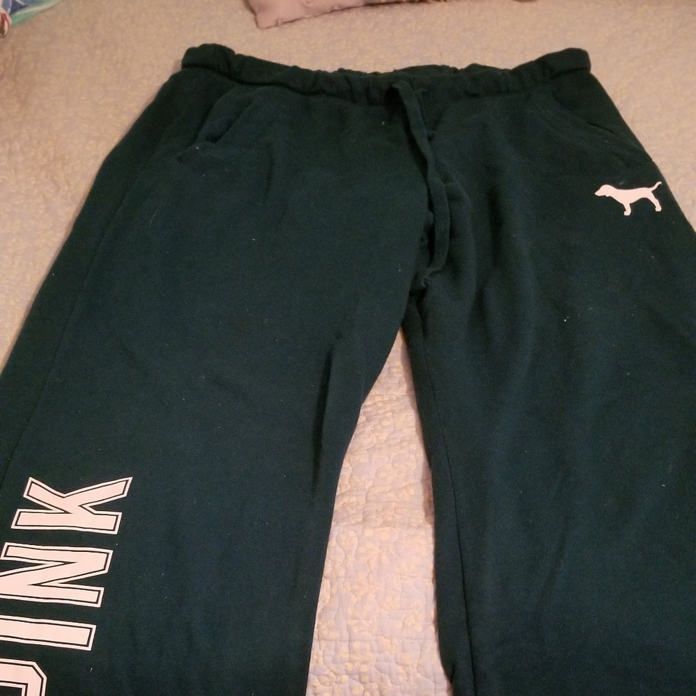 Pink sweat pants medium